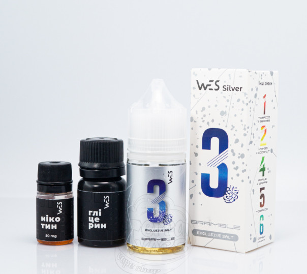 Жидкость WES Silver Salt #3 Bramble 30ml 65mg со вкусом ягод (набор компонентов)