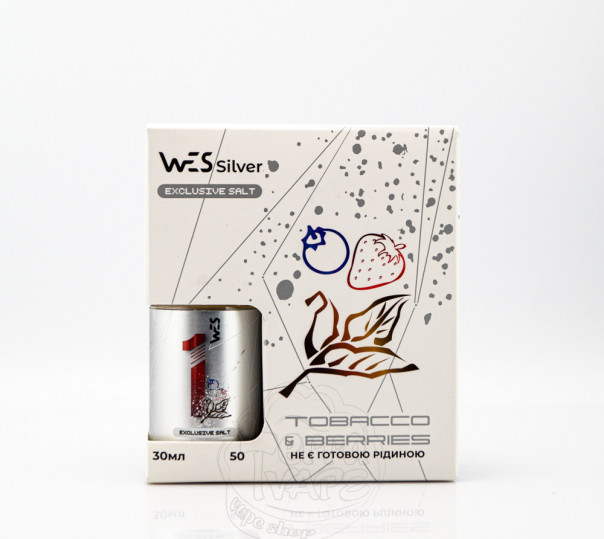 Жидкость WES Silver Salt #1 Tobacco&Berries 30ml 50mg со вкусом табачки с ягодами (набор компонентов)