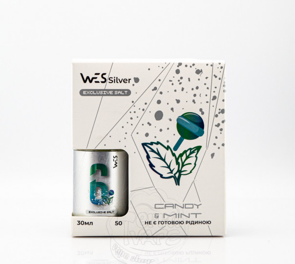 Жидкость WES Silver Salt #6 Mint Candy 30ml 65mg со вкусом мятной конфеты (набор компонентов)