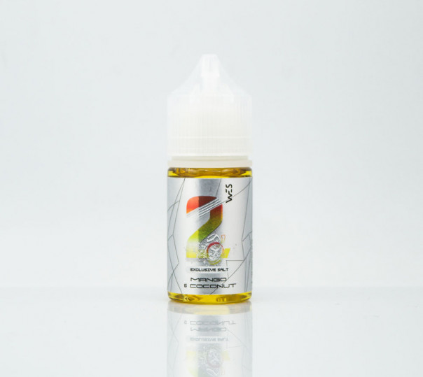 Рідина WES Silver Salt #2 Mango&Coconut 30ml 25mg на сольовому нікотині зі смаком манго і кокоса