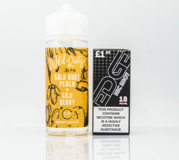 Жидкость Wild Roots Organic Gold Dust Peach, Goji Berry 110ml 1.5mg на органическом никотине