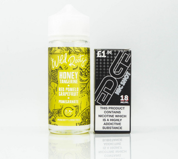 Жидкость Wild Roots Organic Honey Tangerine, Red Pomelo Grapefruit, Pomegranate 100ml 0mg без никотина