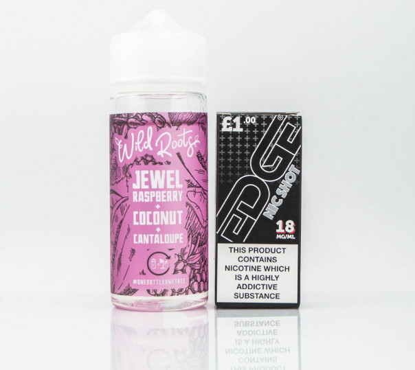 Жидкость Wild Roots Organic Jewel Raspberry, Coconut, Cantaloupe 100ml 0mg без никотина