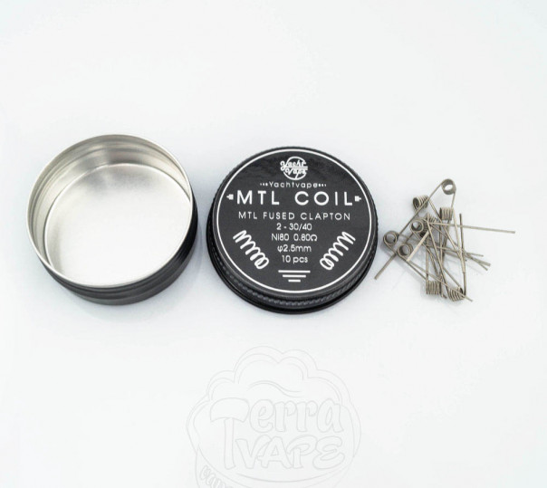 Спирали Yachtvape MTL Fused Clapton 10 штук Койлы