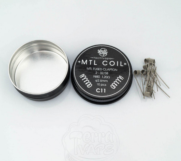 Спирали Yachtvape MTL Fused Clapton 10 штук Койлы