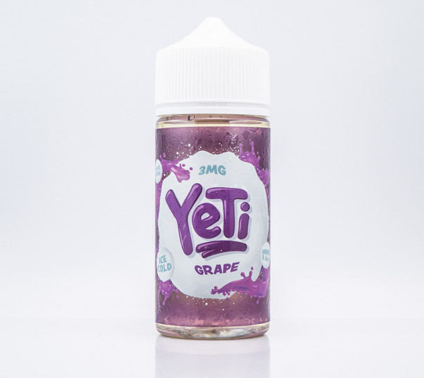 Рідина Yeti Organic Grape 100ml 3mg на органічному нікотині зі смаком винограду