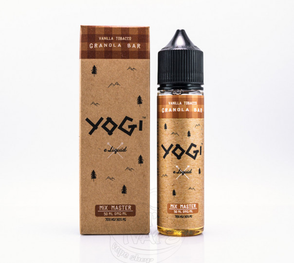 Жидкость Yogi Organic Vanilla Tobacco Granola Bar 60ml 3mg на органическом никотине