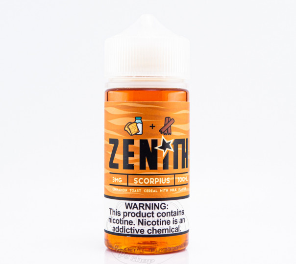 Жидкость Zenith Organic Scorpius 100ml 3mg со вкусом хлопьев с корицей