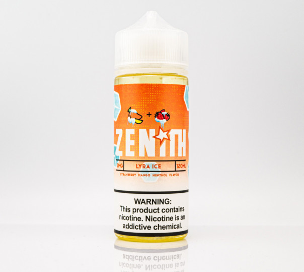 Рідина Zenith Organic Lyra Ice 120ml 3mg на органічному нікотині зі смаком манго та полуниці з холодком