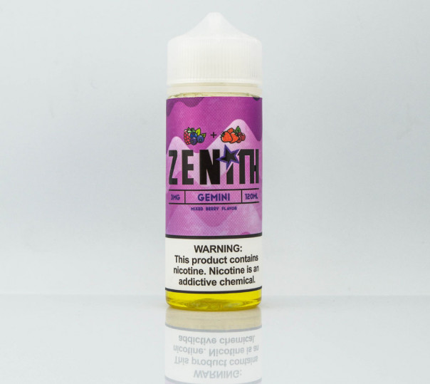 Рідина Zenith Organic Gemini 120ml 3mg на органічному нікотині зі смаком ягід