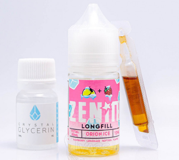 Жидкость Zenith Salt Orion Ice 30ml 50mg со вкусом малинового лимонада со льдом (набор компонентов)