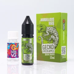 Marvellous Max Salt Gecko Green Apple 15ml 50mg Жидкость