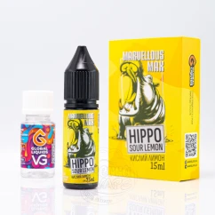 Marvellous Max Salt Hippo Sour Lemon 15ml 50mg Жидкость