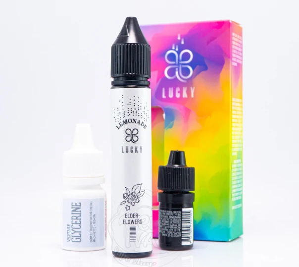 Жидкость Lucky Salt Elder Flowers Lemonade 30ml 65mg со вкусом лимонада из бузины (набор компонентов)