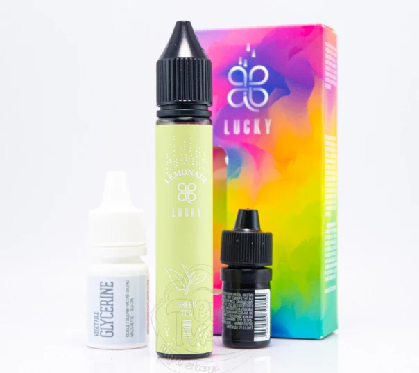 Жидкость Lucky Salt Green Tea Lemonade 30ml 65mg со вкусом зеленого чая (набор компонентов)
