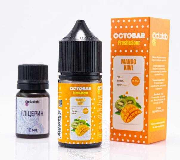 Жидкость Octobar Fresh&Sour Salt Mango Kiwi 30ml 50mg (набор компонентов)