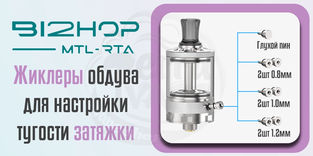 Жиклеры обдува Ambition Mods Bi2hop (Bishop 2) MTL RTA