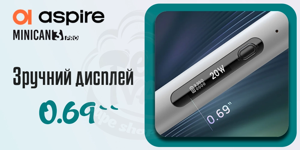 Дисплей Aspire Minican 3 Pro Pod System Kit