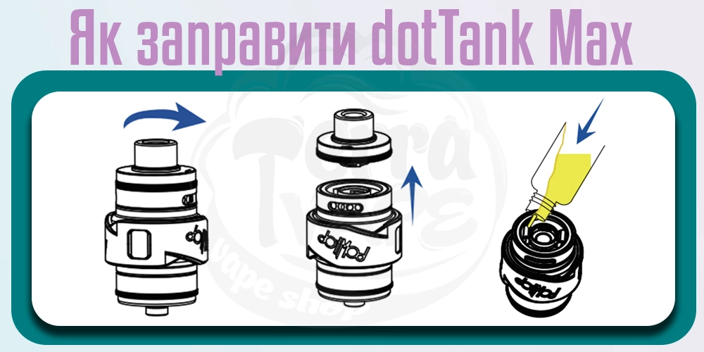 Як заправити бак dotTank Max 5ml