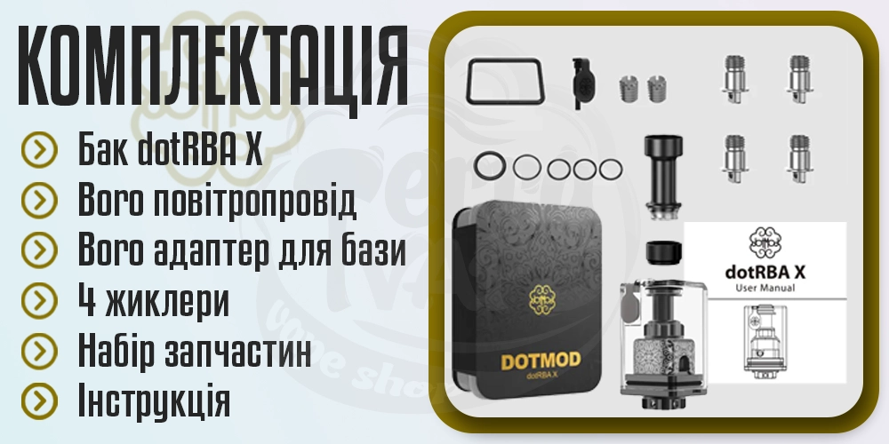 Комплектація бази dotMod dotRBA X