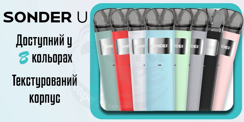 Дизайн і зовнішній вигляд Geekvape Sonder U pod Kit