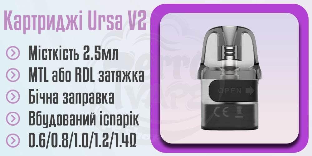 Картриджі Lost Vape Ursa Nano S2