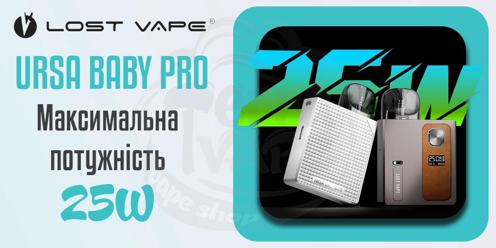 Максимальна потужність у под-системі Lost Vape Ursa Baby Pro Pod Kit