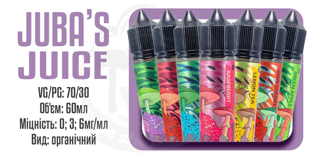 Параметри рідини Jaba's Juice Organic 60ml