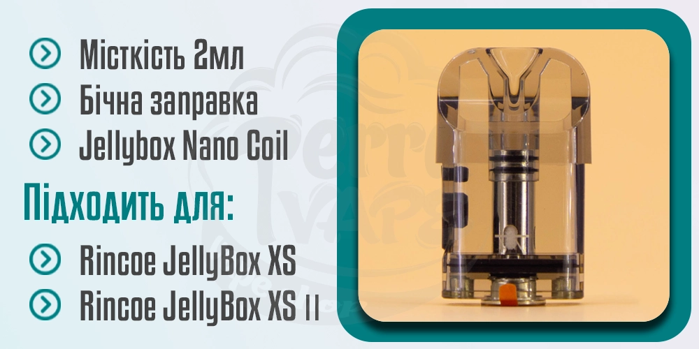 Характеристики картриджа Rincoe Jellybox XS