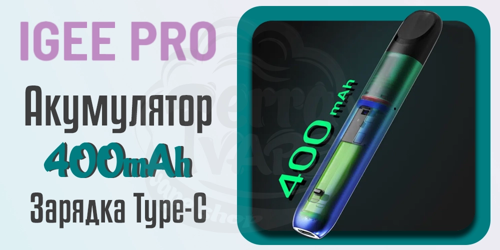 Акумулятор та зарядка Smok IGEE Pro Pod Kit