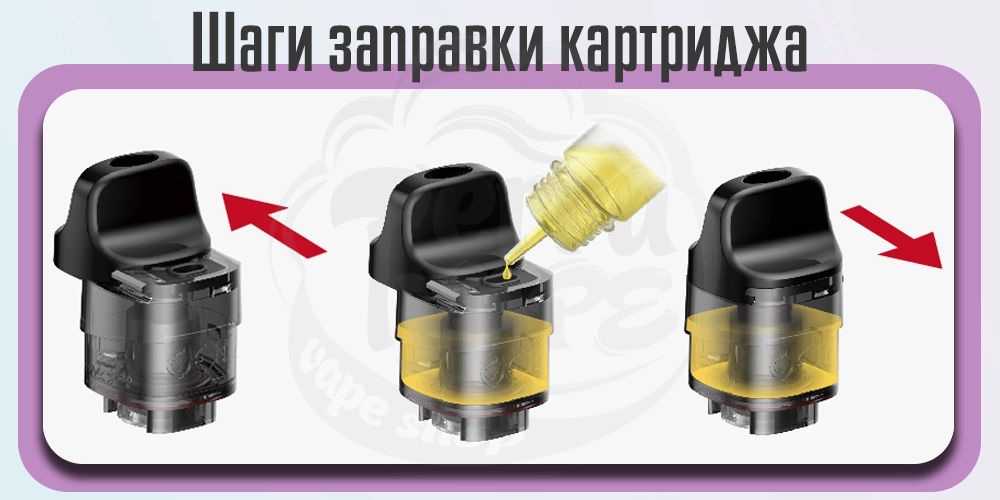 Как заправить пустой картридж SMOK RPM C Empty Pod Cartridge 4ml