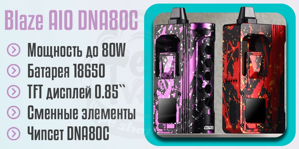 Основные параметры ThunderHead Creations Blaze AIO DNA80C Mod