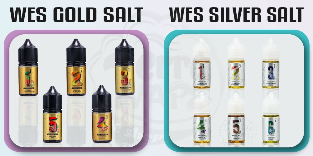 Лінійки рідин Wes Silver та Wes Gold Salt